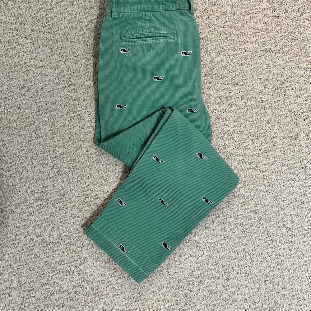 Vineyard Vines Embroidered all over whales Corduroys